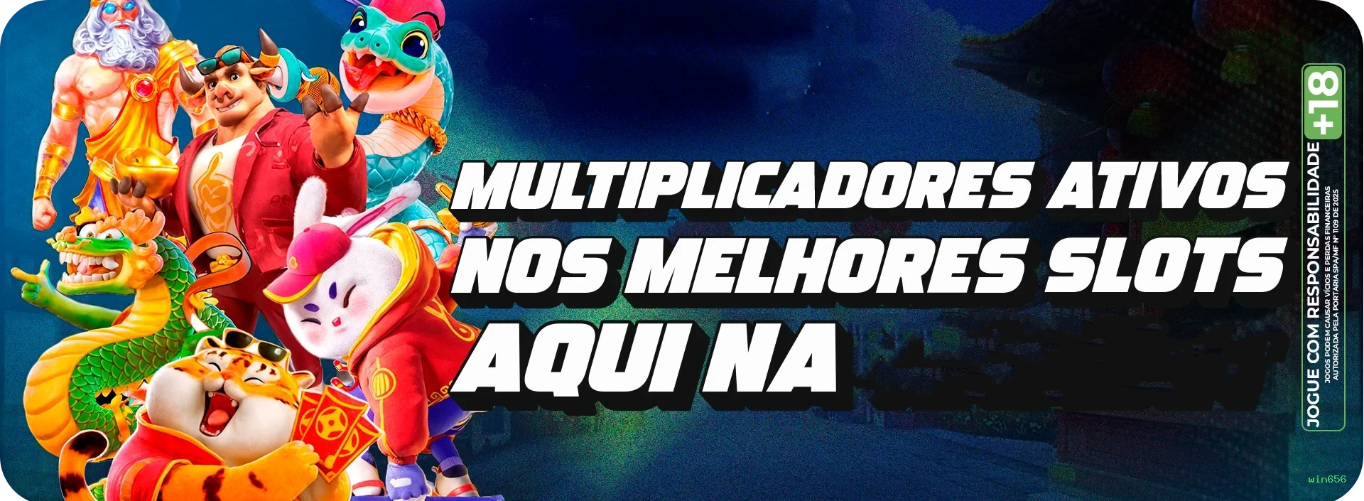 Big win animation on win656 slot Jogo